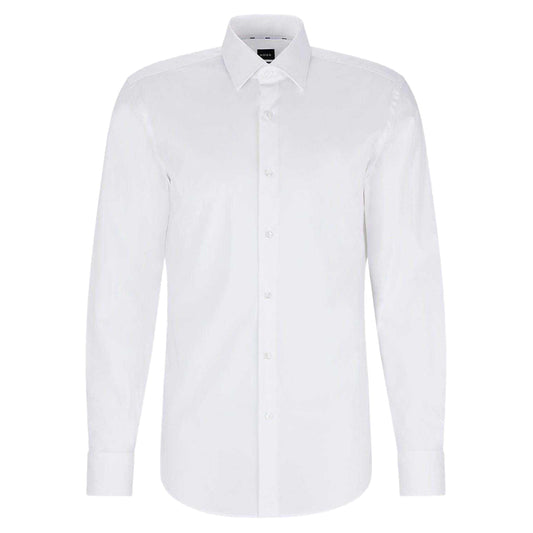 White - Front - Hugo Boss Mens Kent Formal Shirt