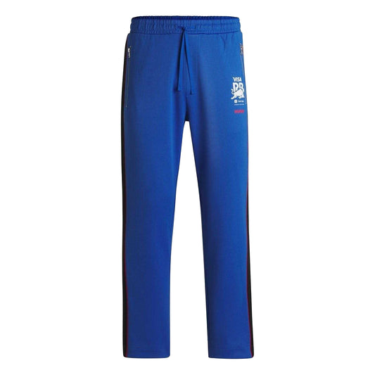 Medium Blue - Front - Hugo Mens Racing Bulls Tracksuit Bottoms