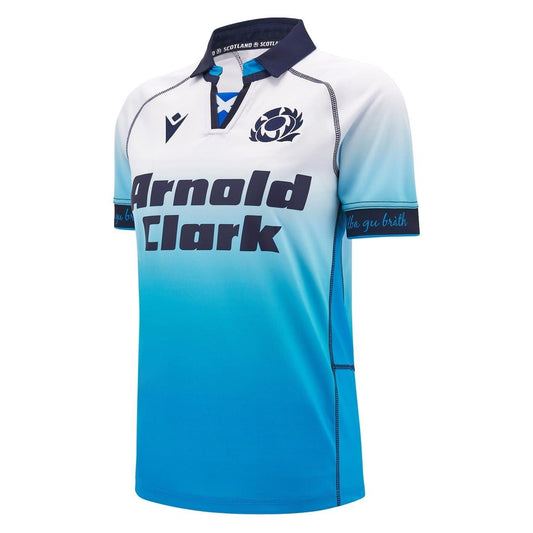 White - Front - Scotland RU Womens-Ladies 24-25 Macron Away Jersey