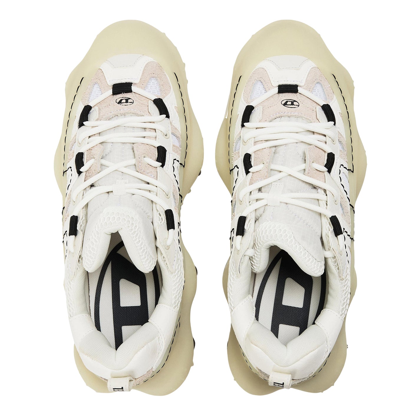 White - Lifestyle - Diesel Mens Prtype P1 Leather Trainers