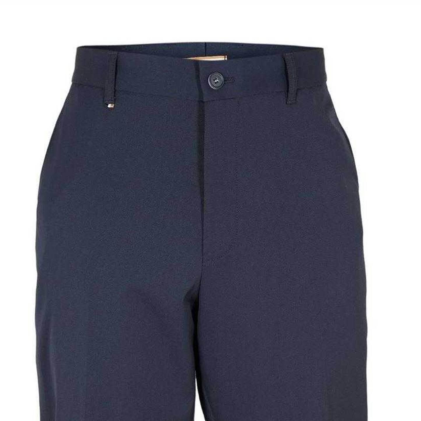 Dark Blue - Side - Boss Mens Perin Straight Leg Trousers