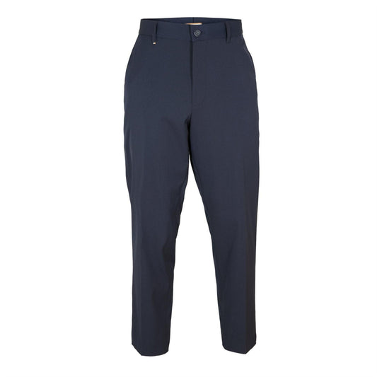 Dark Blue - Front - Boss Mens Perin Straight Leg Trousers