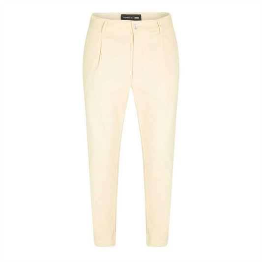 White - Front - Boss Mens Kane-PL Plain Straight Leg Trousers
