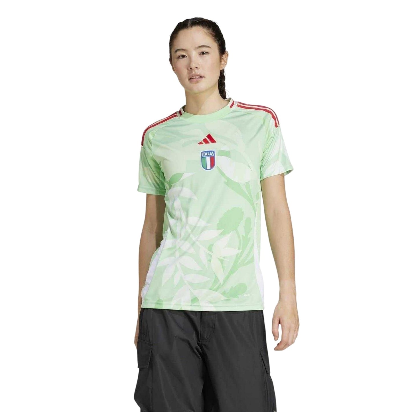 Green - Lifestyle - Adidas Womens-Ladies 2025 Italy Away Jersey