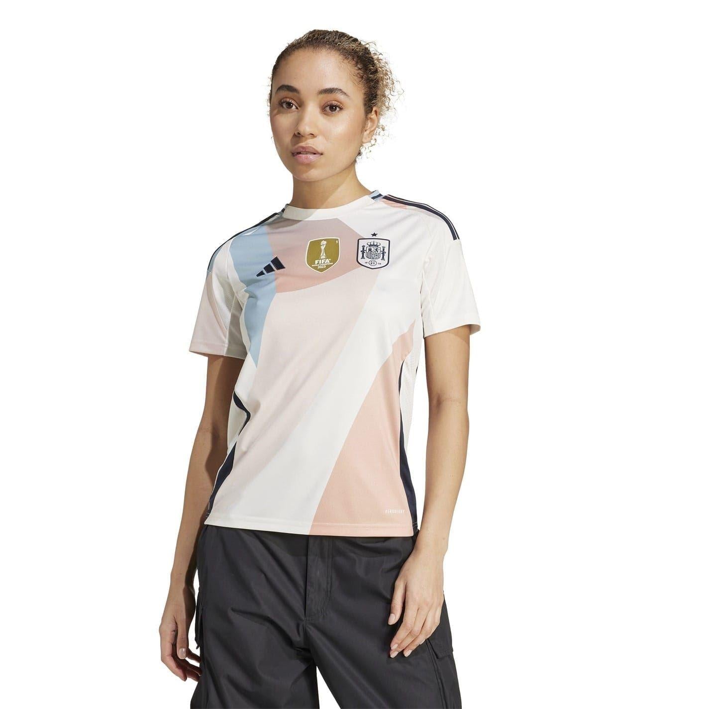 White - Lifestyle - Adidas Womens-Ladies 2025 Spain Away Shirt