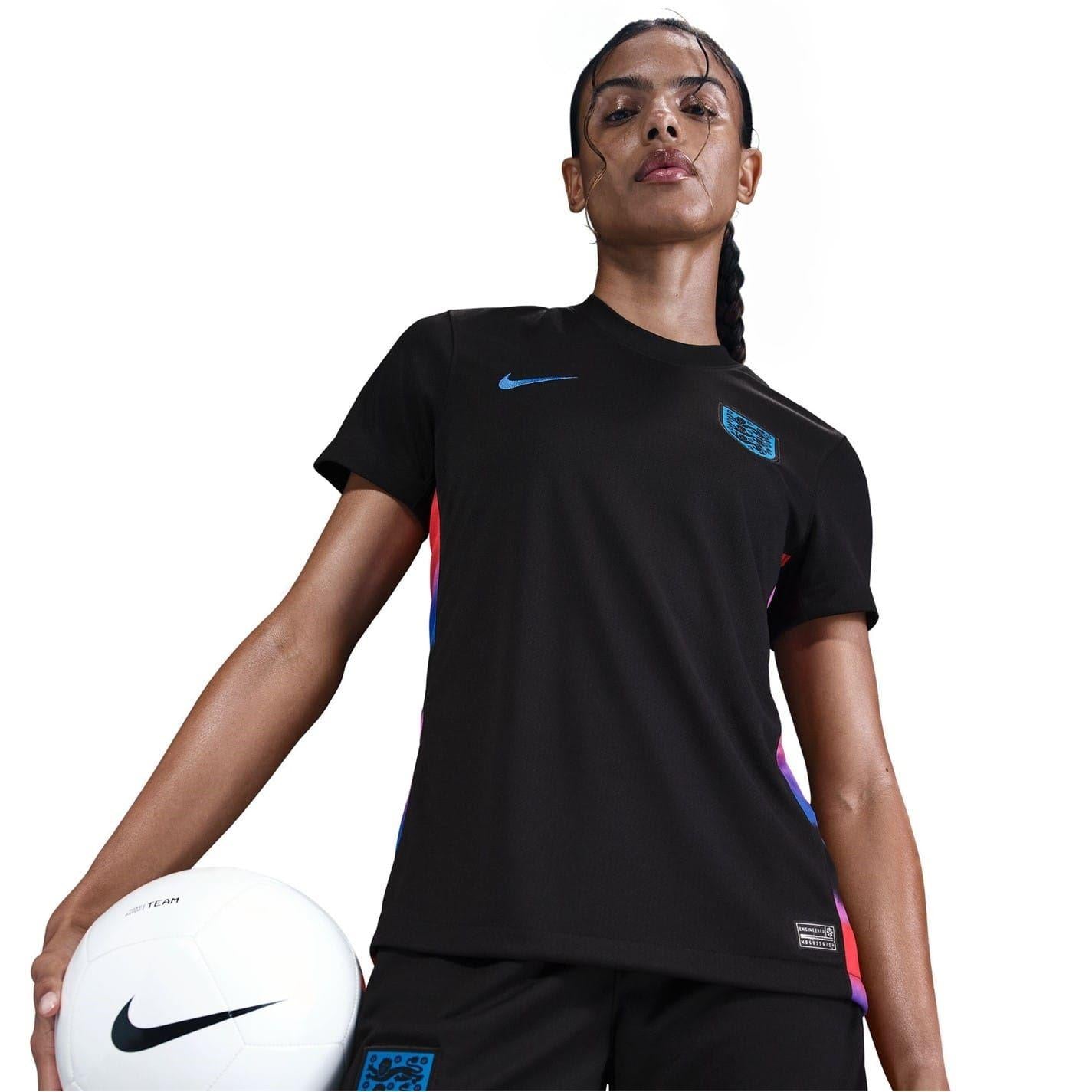 Black-Blue - Lifestyle - Nike Womens-Ladies 2025 England Cricket Away Jersey