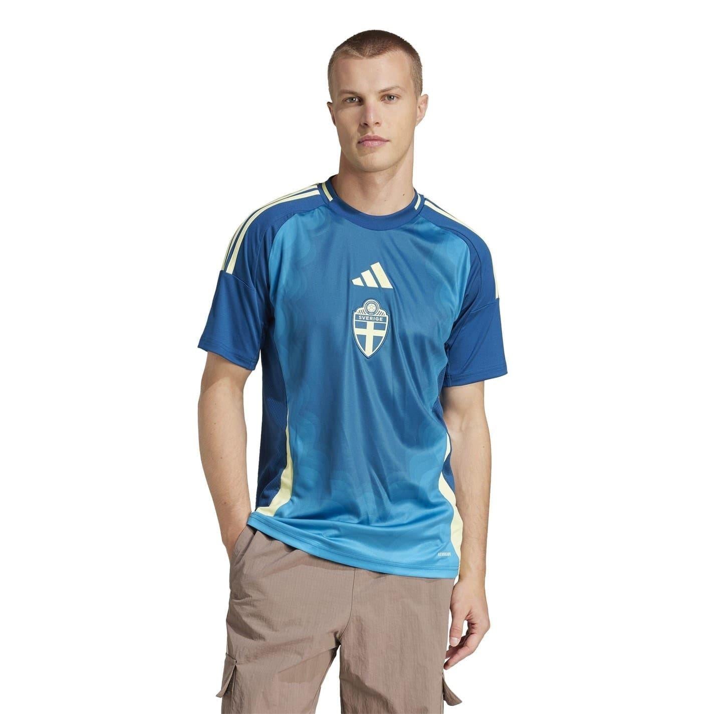 Sweden Blue - Pack Shot - Adidas Womens-Ladies 2025 Sweden FA Away Jersey