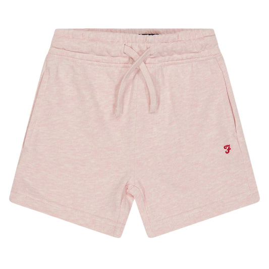 Pink - Front - Farah Childrens-Kids Marl Sweat Shorts