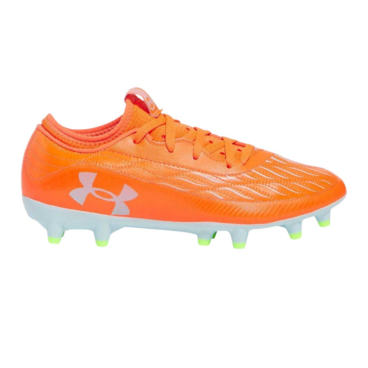 Orange - Front - Under Armour Childrens-Kids Magnetico Elite 4 Firm Ground Football Boots