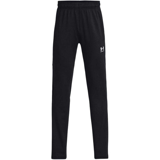 Black-White - Front - Under Armour Childrens-Kids Training Tracksuit Bottoms