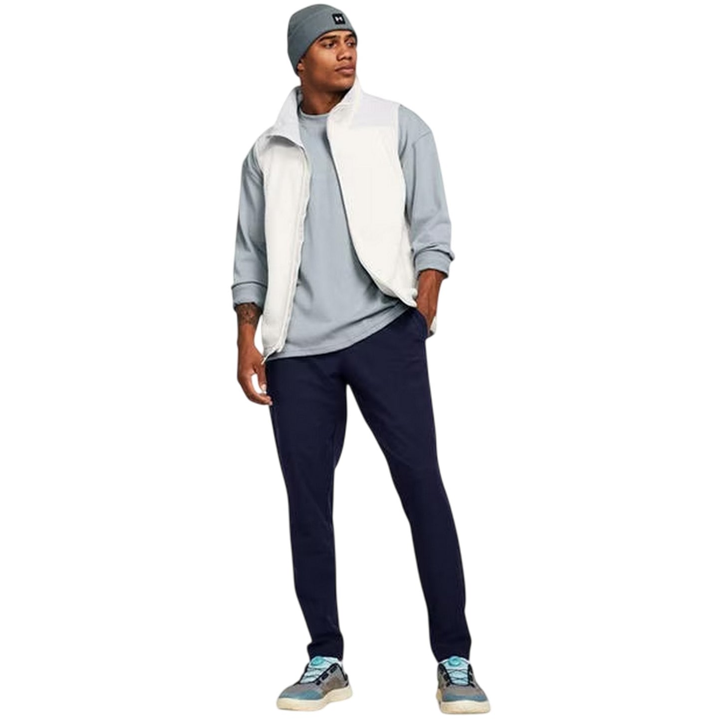 Blue - Lifestyle - Under Armour Mens Unstoppable Slim Tracksuit Bottoms