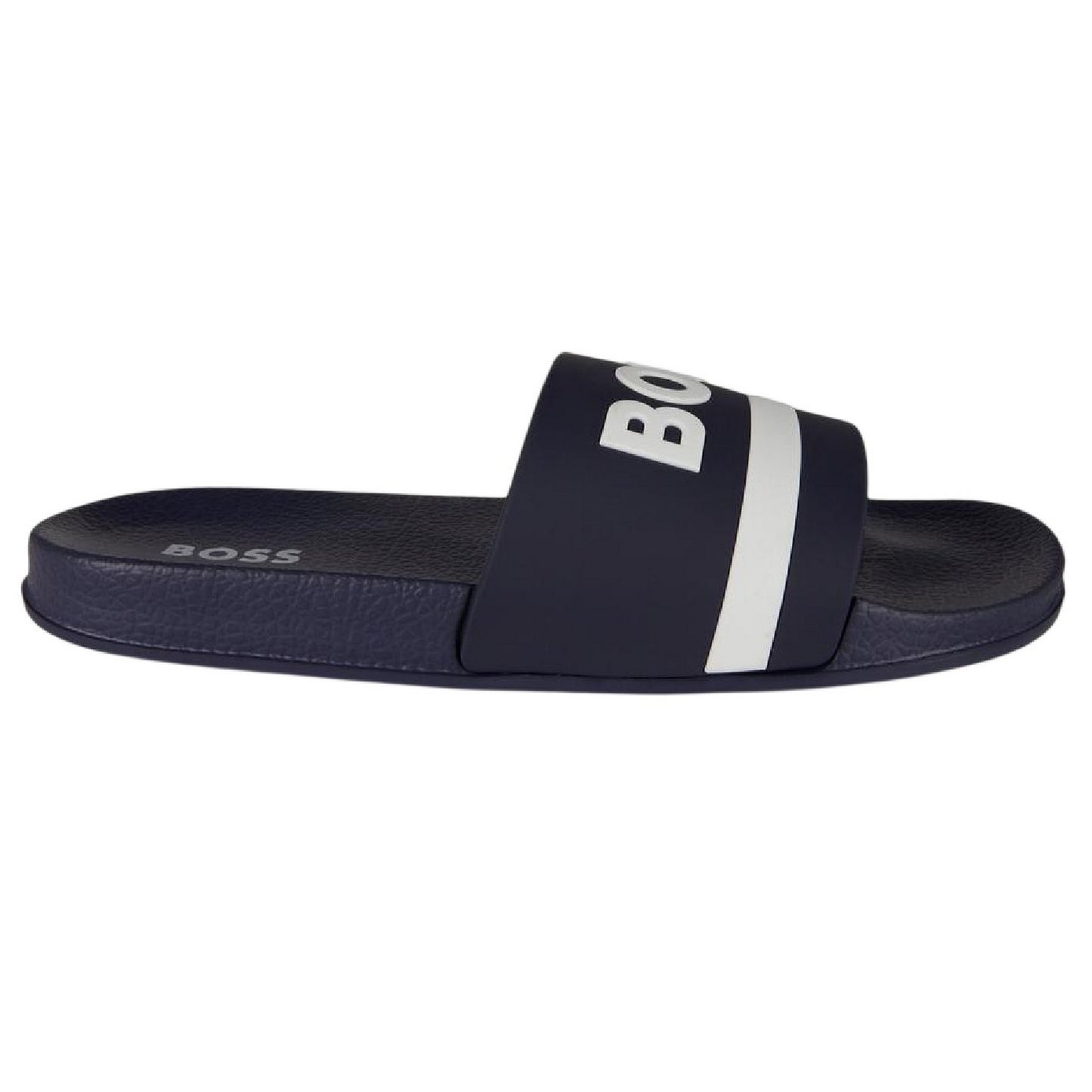 Navy - Lifestyle - Boss Womens-Ladies Lettering Slides