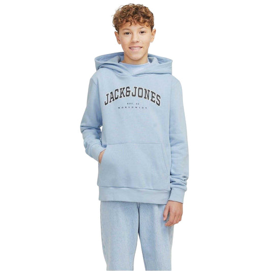 Chambray Blue - Front - Jack And Jones Boys Varsity Hoodie
