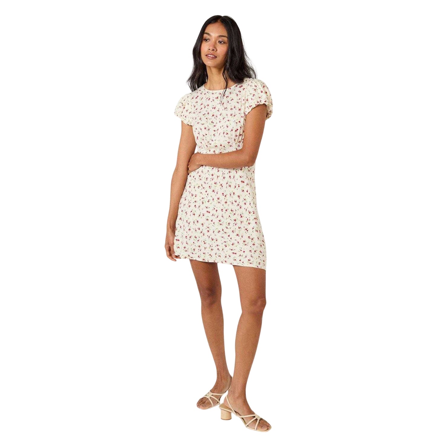 White - Lifestyle - Nobody´s Child Womens-Ladies Maggie Ditsy Floral Mini Dress