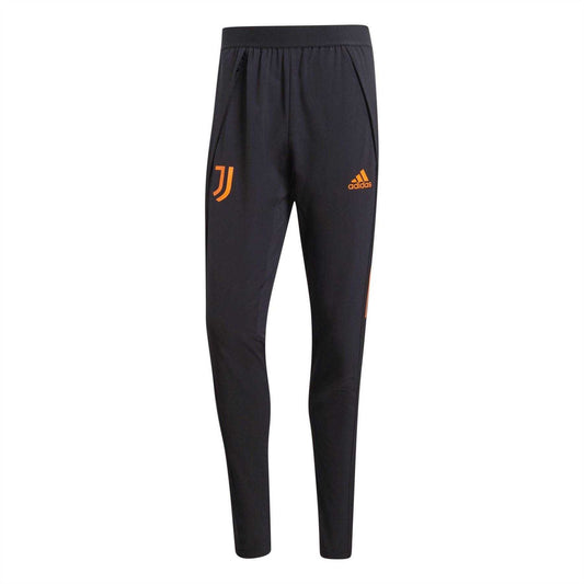 Black - Front - Adidas Mens Juventus FC Tapered Tracksuit Bottoms