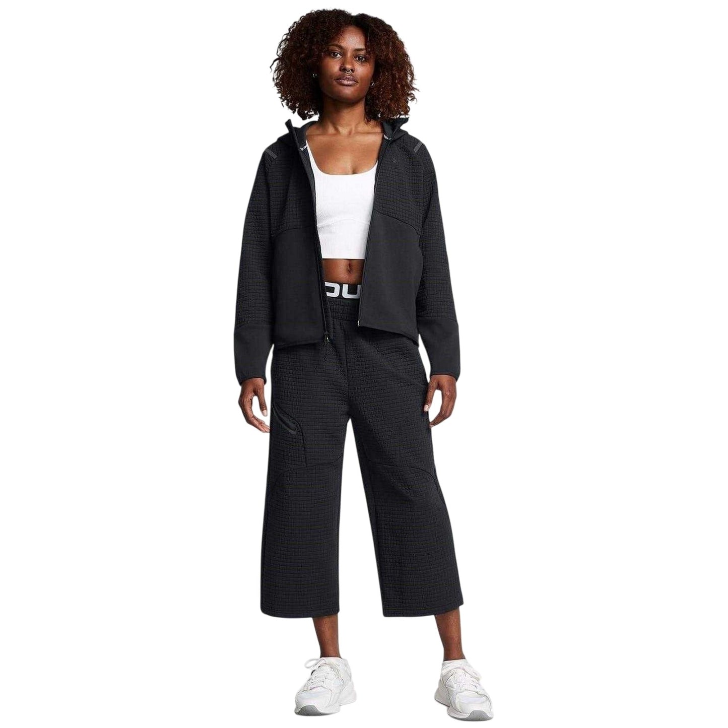 Black - Pack Shot - Under Armour Womens-Ladies Full Zip Hoodie