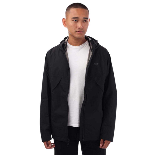 Black - Front - Adidas Mens Tech Shell Jacket
