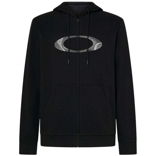 Blackout - Front - Oakley Mens Ellipse Full Zip Hoodie