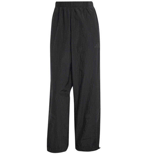 Black - Front - Adidas Womens-Ladies Wide Leg Tracksuit Bottoms