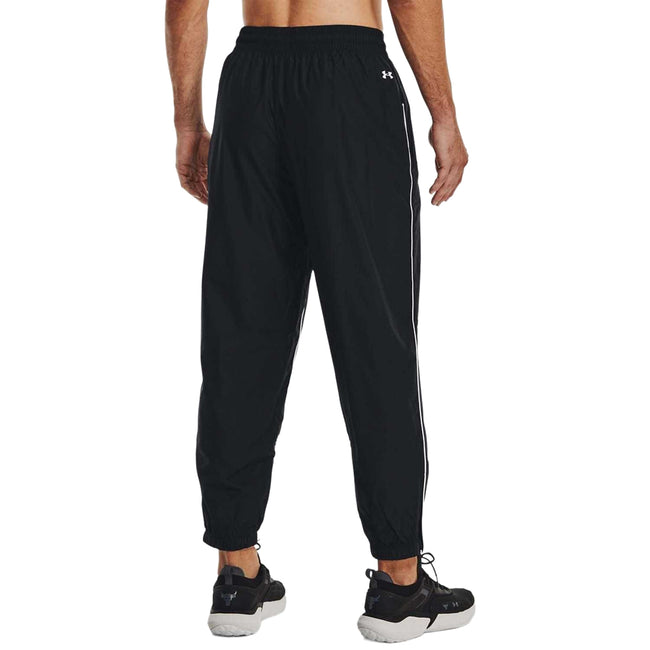 Black - Back - Under Armour Mens Project Rock Woven Jogging Bottoms