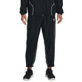 Black - Front - Under Armour Mens Project Rock Woven Jogging Bottoms