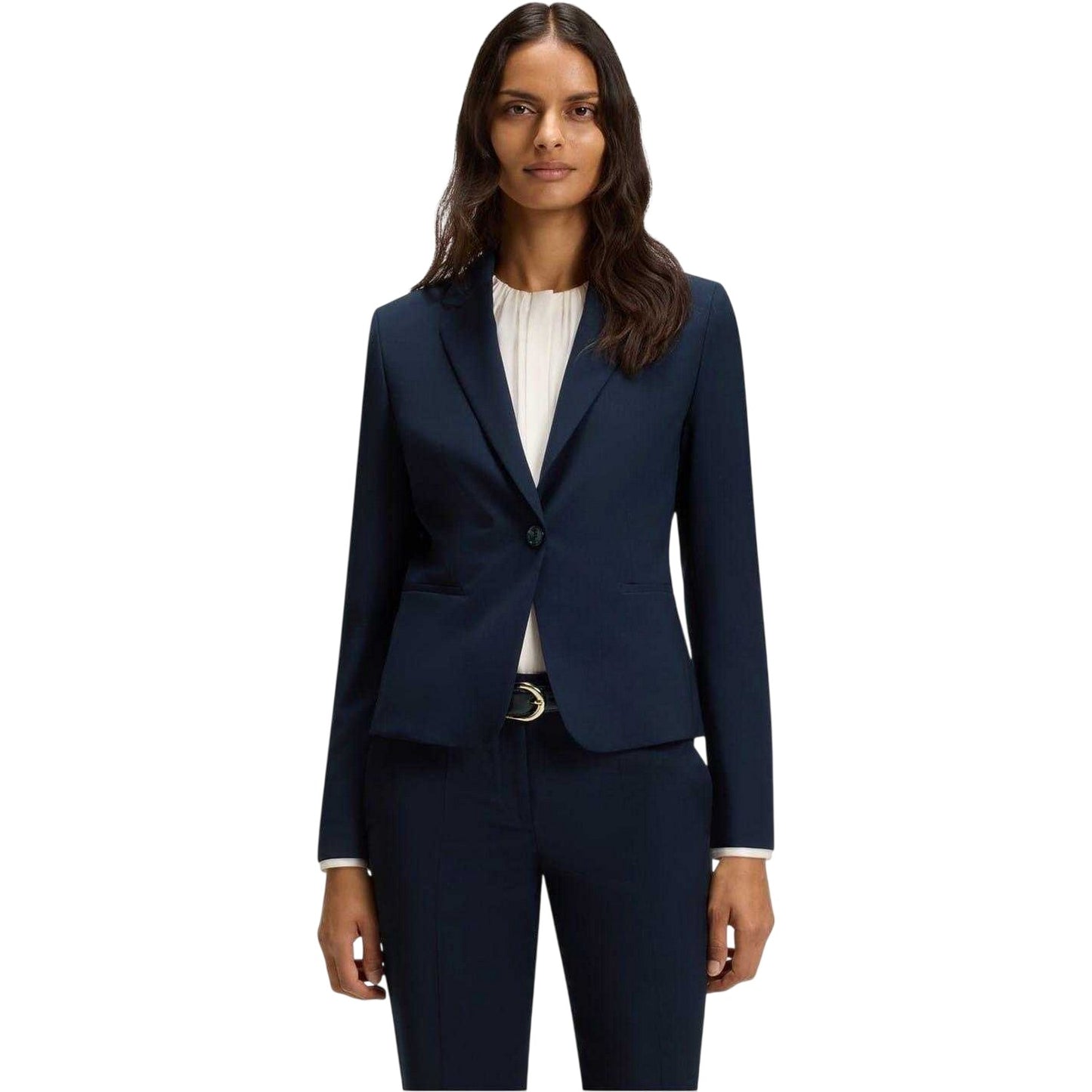 Dark Blue - Lifestyle - Boss Womens-Ladies Jarua Formal Blazer