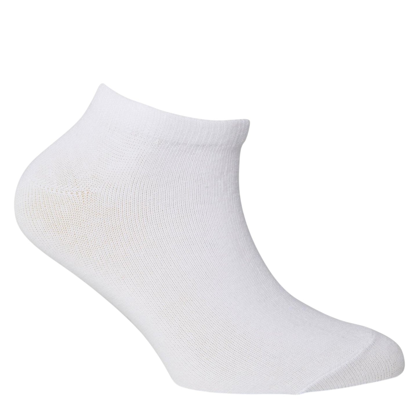 White - Back - Nicce Childrens-Kids Annis Low Cut No-Show Socks (Pack of 5)