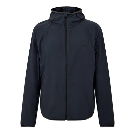 Dark Blue - Front - Boss Mens Regular Raglan Windbreaker