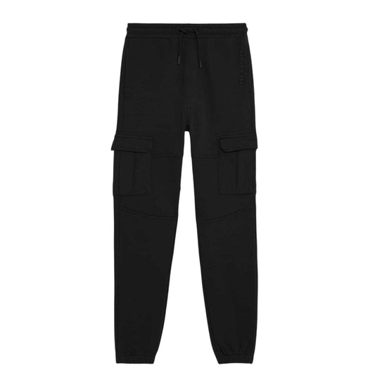 Black - Front - Lyle & Scott Boys Cotton Cargo Trousers