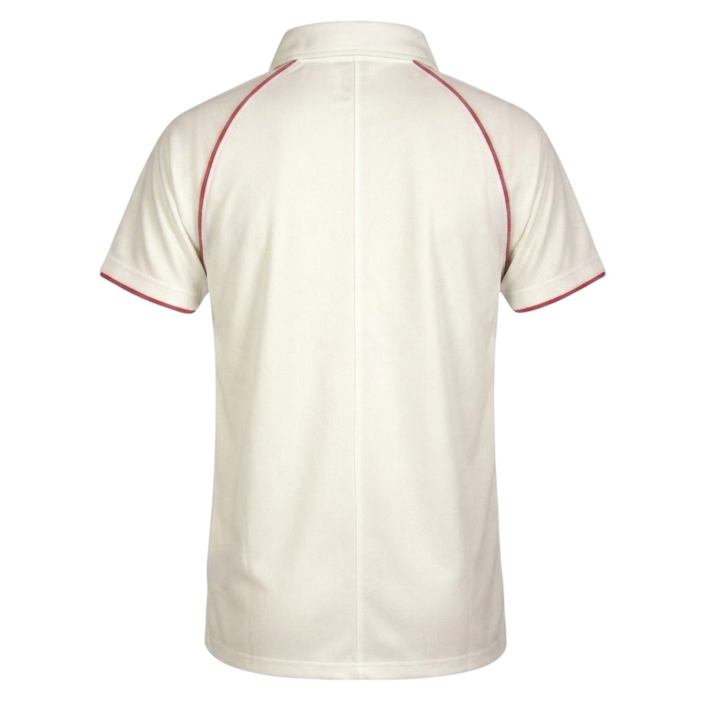 Ivory-Red - Back - Gray-Nicolls Unisex Adult Nicolls Polo Shirt