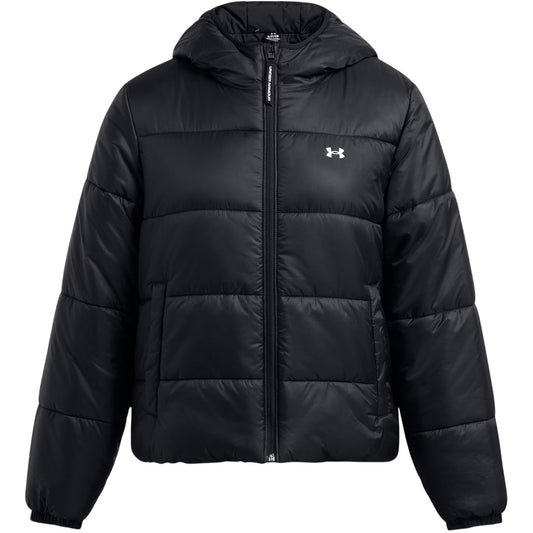 Black - Front - Under Armour Womens-Ladies Quilted Lightweight Tailored Puffer Jacket