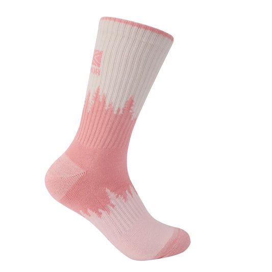 Light Pink - Front - Karrimor Womens-Ladies Travel Crew Socks