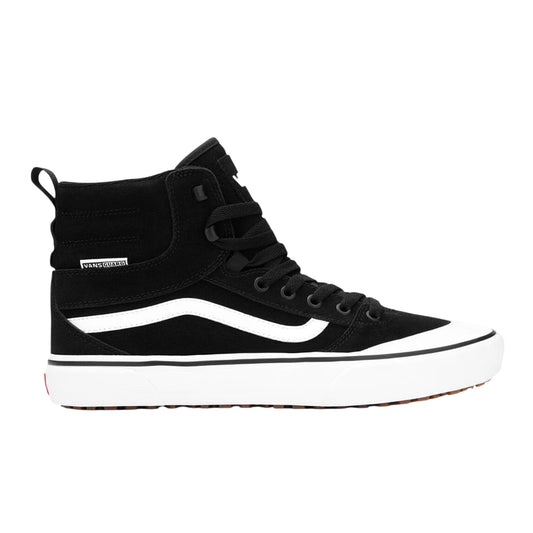 Black-White - Front - Vans Mens Ashwoodi Suede Trainers