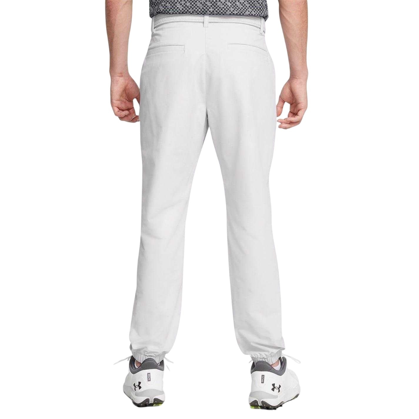 Grey - Pack Shot - Under Armour Mens Tapered Golf Trousers