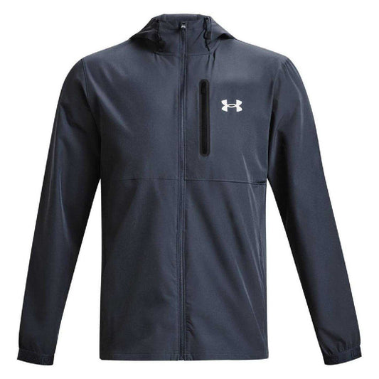 Grey - Front - Under Armour Mens Lightweight Track Jacket