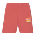 Red - Front - Lacoste Childrens-Kids Fleece Print Shorts