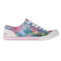 Pink - Side - Rocket Dog Womens-Ladies Jazzin Candy Tie Dye Trainers