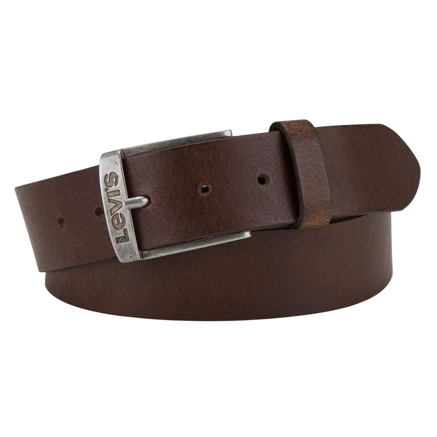 Dark Brown - Lifestyle - Levis Mens Duncan Leather Belt