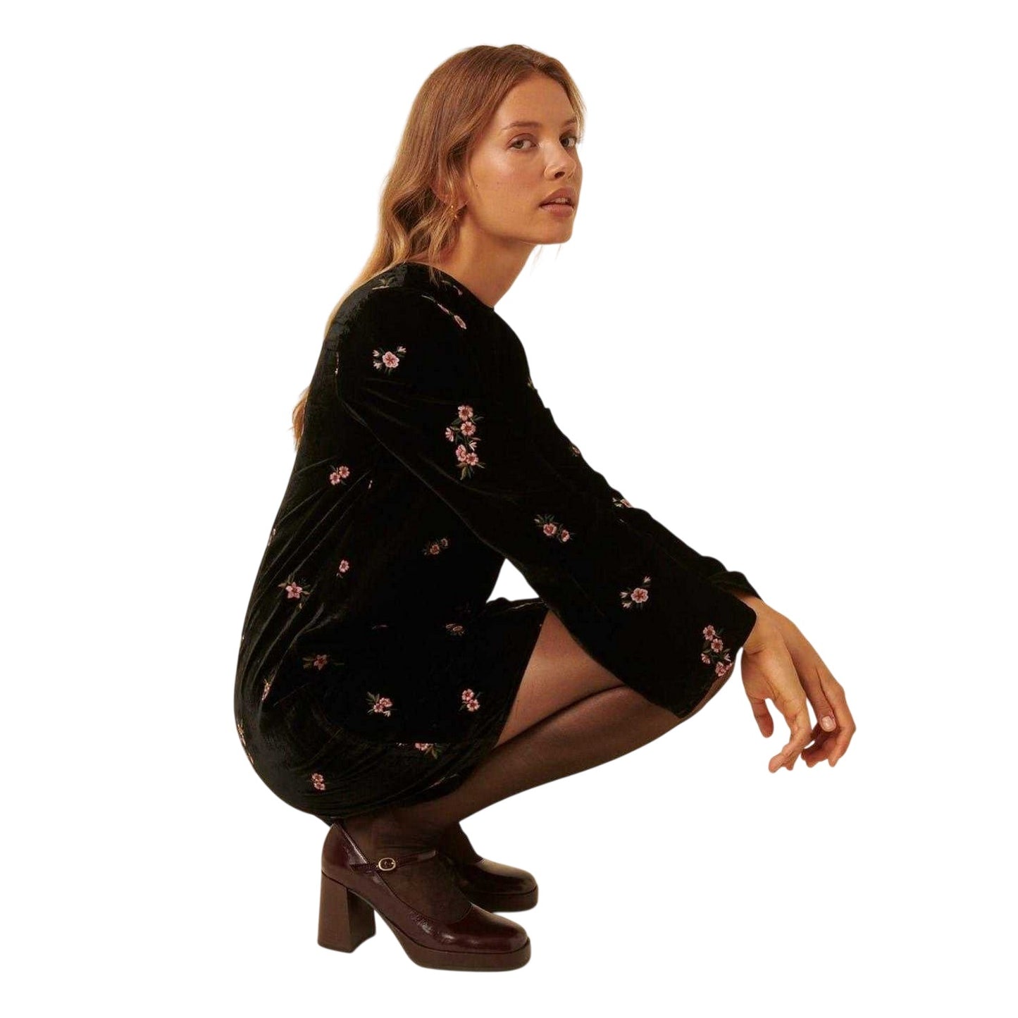 Black - Pack Shot - Nobody´s Child Womens-Ladies Saravejo Embroidered Mini Dress