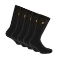Black - Front - Farah Mens Tommley Sports Socks (Pack of 5)