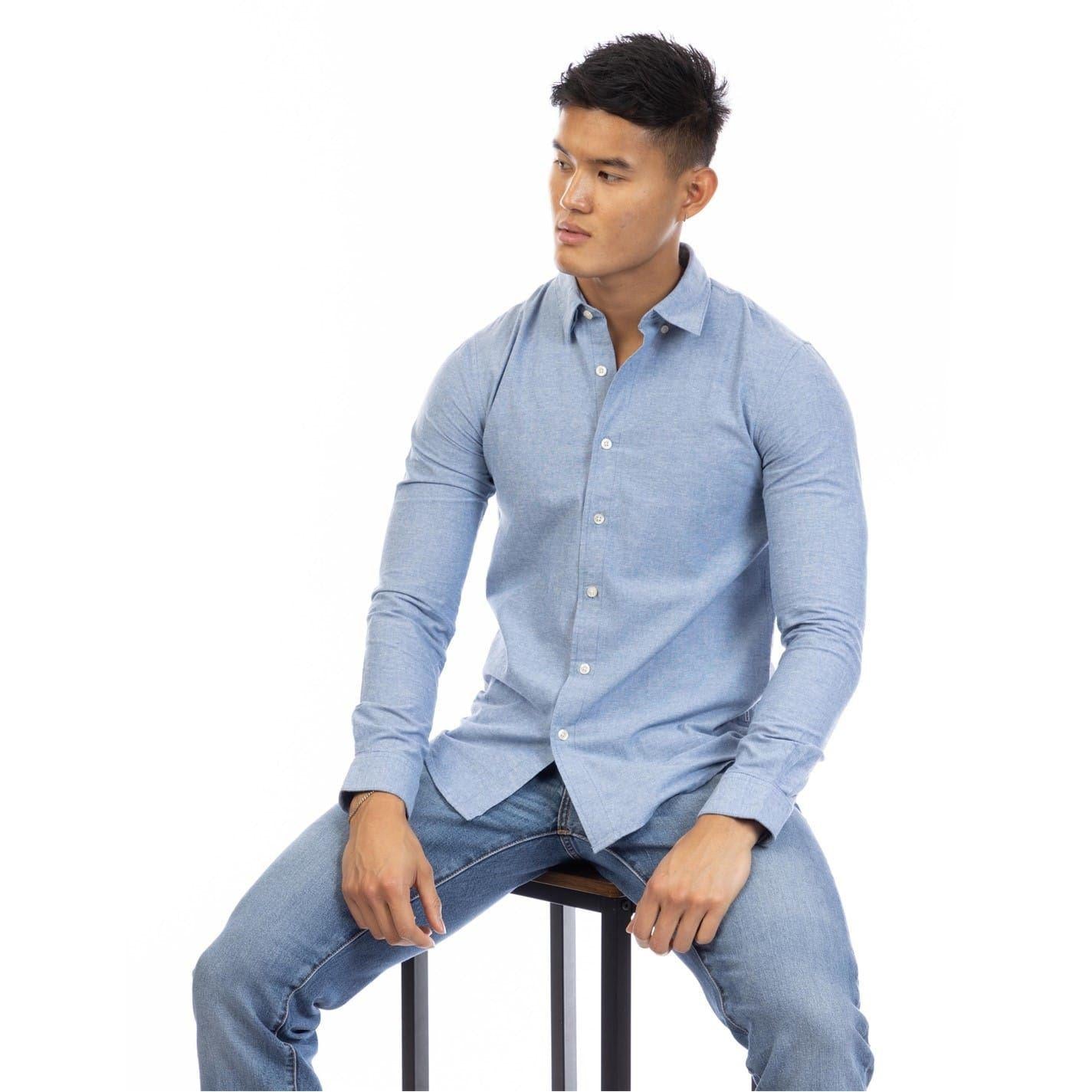 Indigo - Lifestyle - Peter Werth Mens Edward Slim Shirt