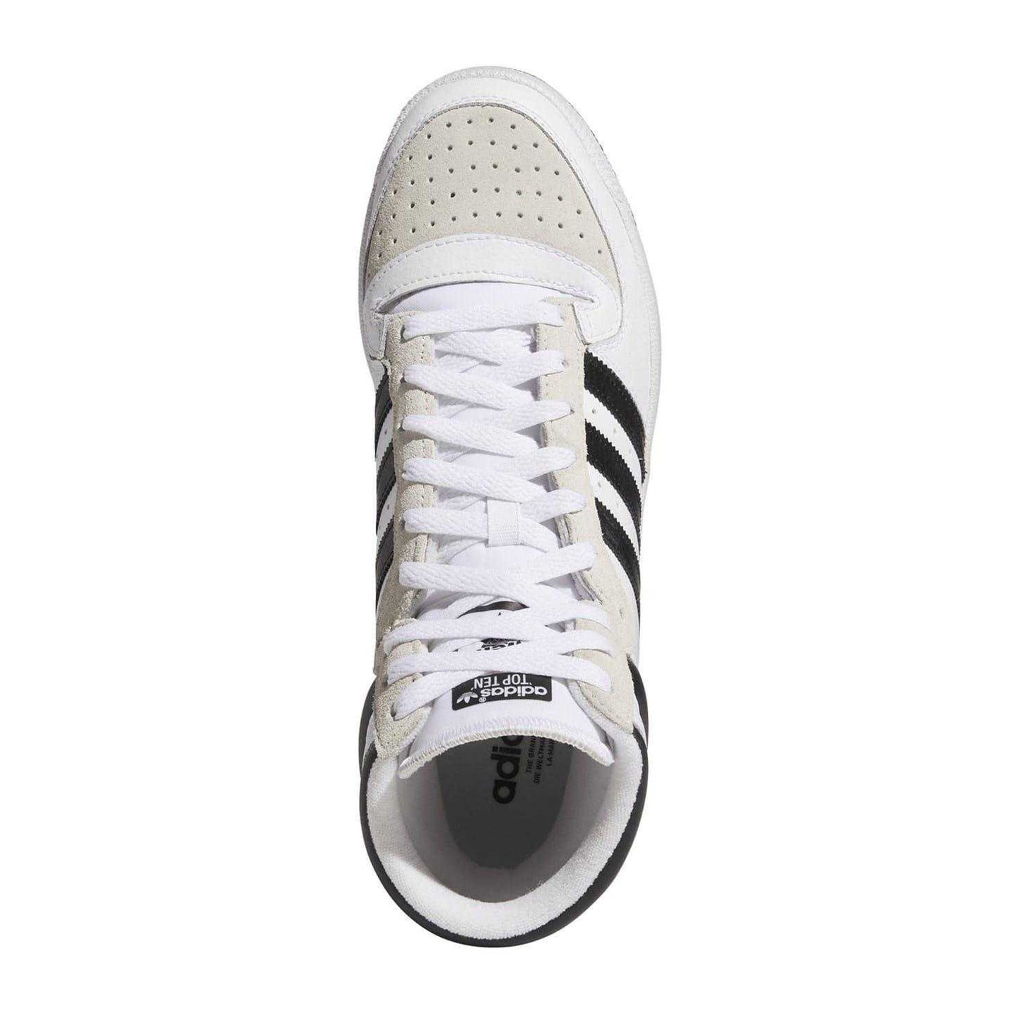 White - Lifestyle - Adidas Mens Top Ten Red Bulls Suede High Top Trainers