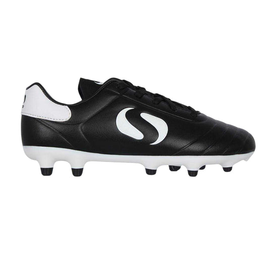 Black-White - Front - Sondico Childrens-Kids Strike Firm Ground Football Boots