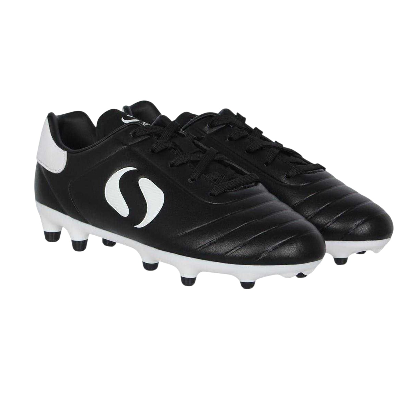Black-White - Pack Shot - Sondico Mens Strike Firm Ground Football Boots