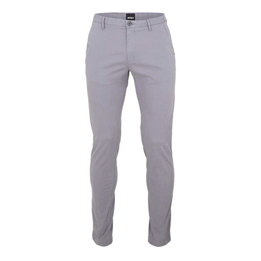 Dark Grey - Front - Boss Mens Rice Straight Chinos