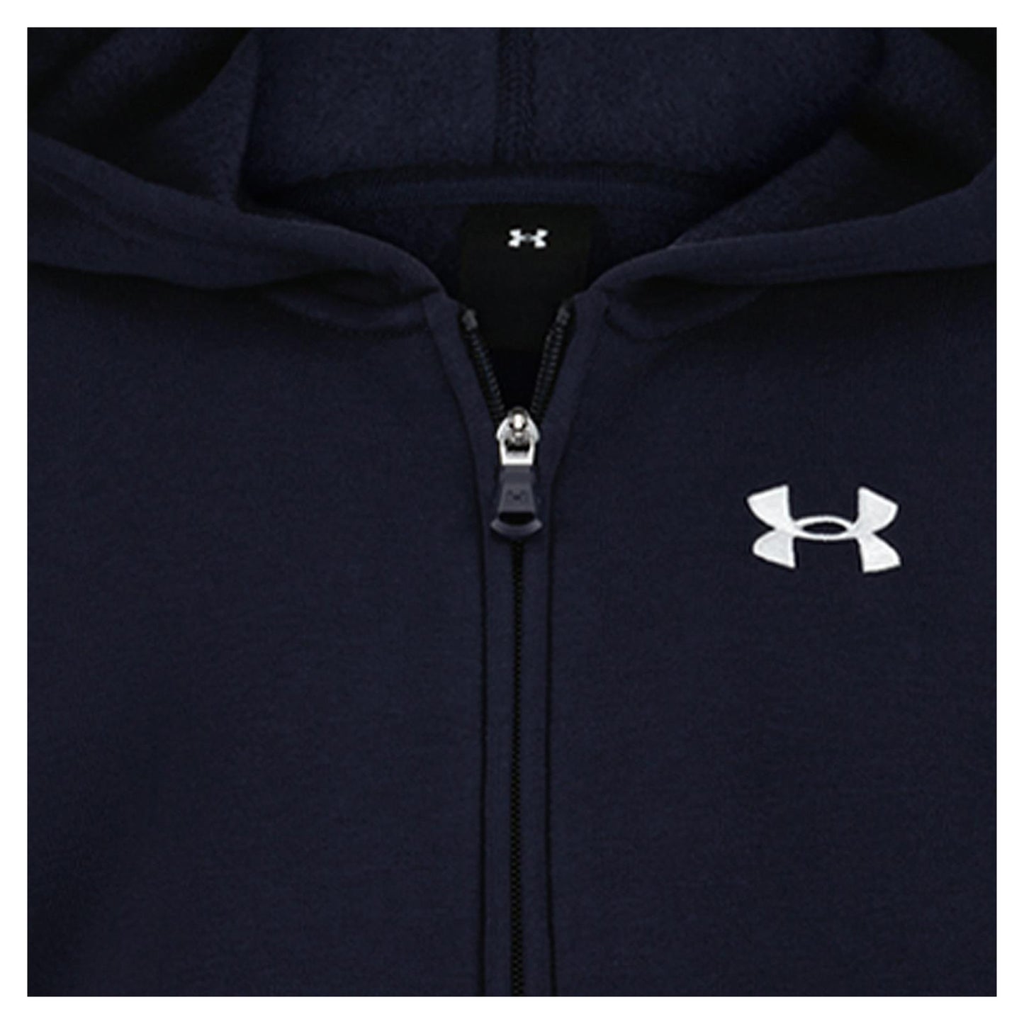Navy-White - Side - Under Armour Baby Boys Logo Hoodie And Joggers Set