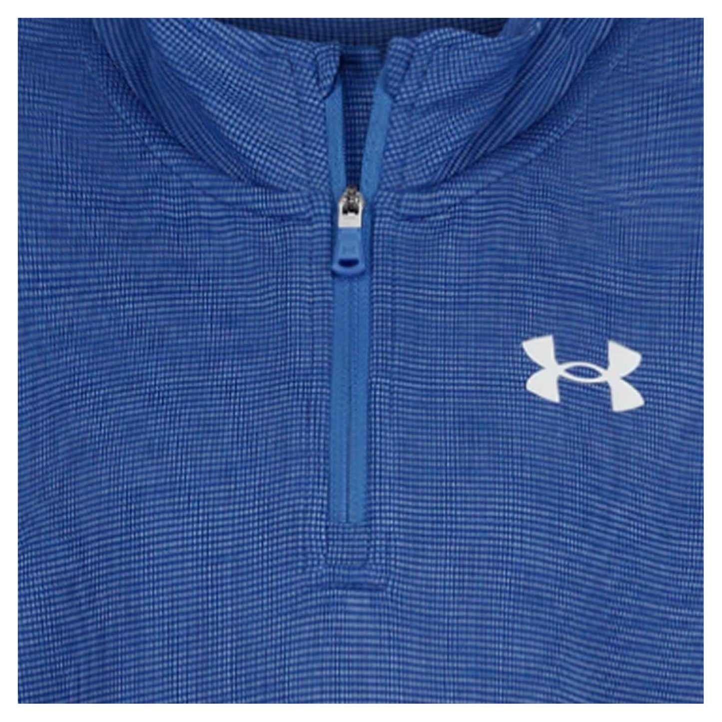 Blue-Navy - Side - Under Armour Boys Quarter Zip Tracksuit Set
