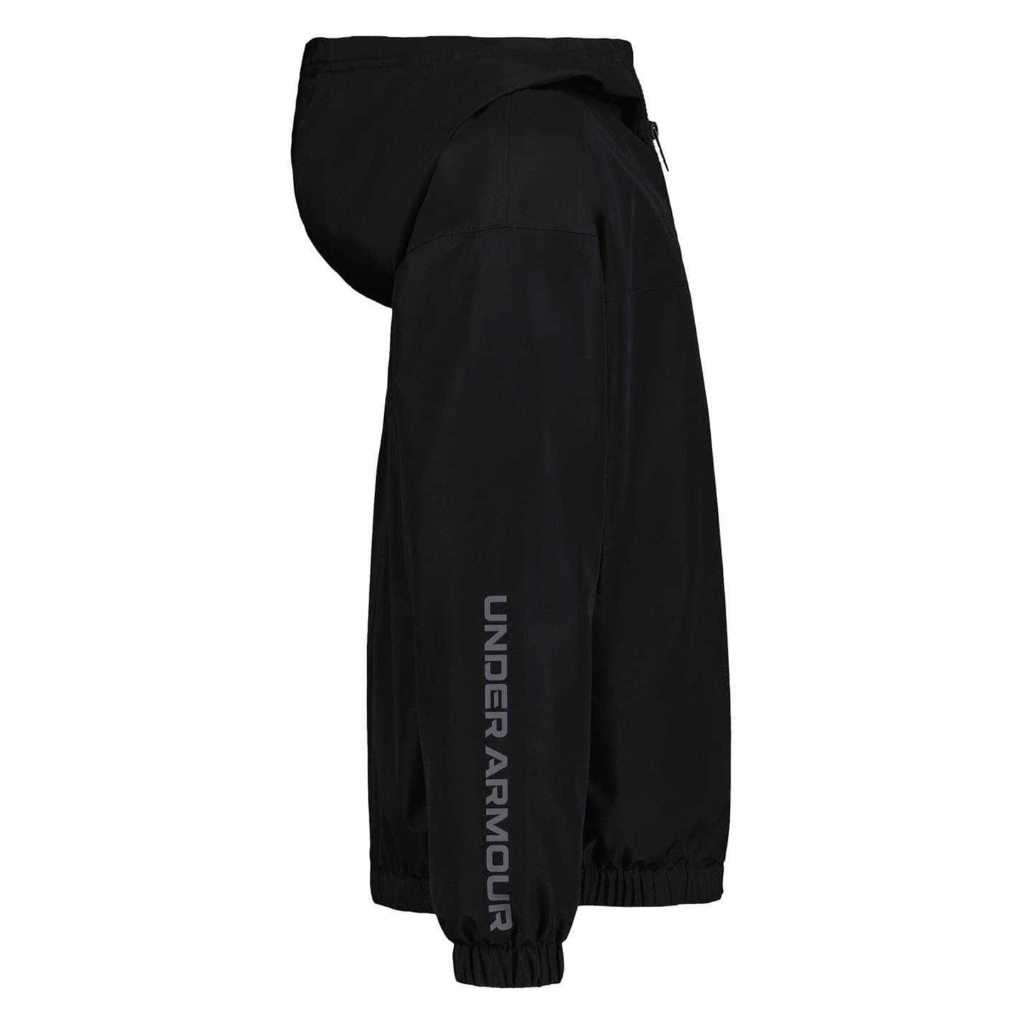 Black - Side - Under Armour Childrens-Kids Colour Block Windbreaker
