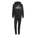 Black - Side - Adidas Mens Fleece Hooded Tracksuit
