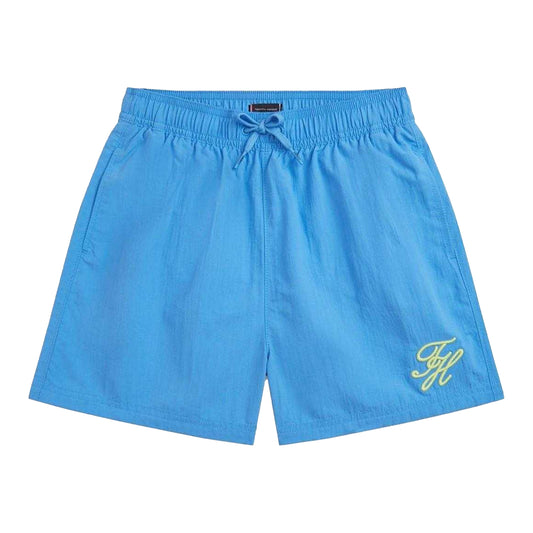 Blue - Front - Tommy Hilfiger Childrens-Kids Swim Shorts